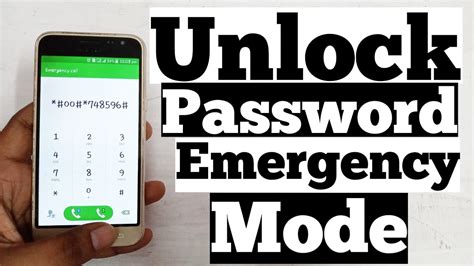 how to unlock any phone password using emergency call|emergency calls only unlock code.